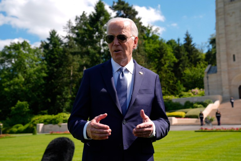 Biden makes jab at Trump for skipping visit to WWI cemetery as he closes out trip to France