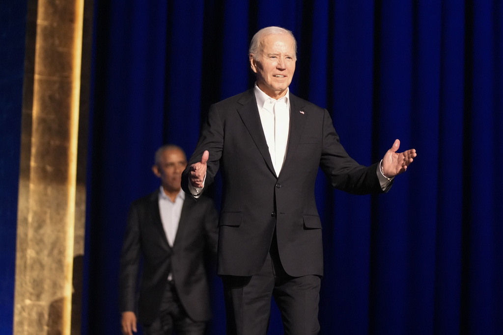 Biden races — no, shuffles —against time