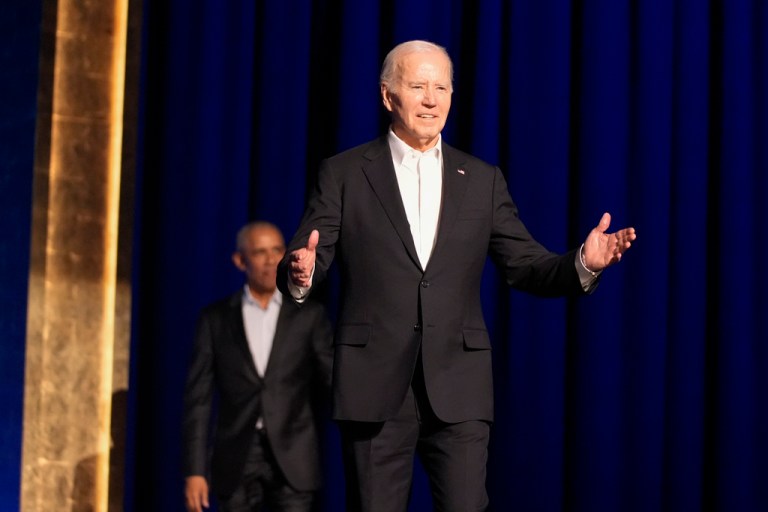 Biden races — no, shuffles —against time