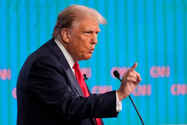 Trump fends off ‘convicted felon’ label at first presidential debate
