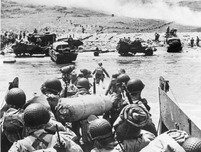 We have moved from The Longest Day to Saving Private Ryan