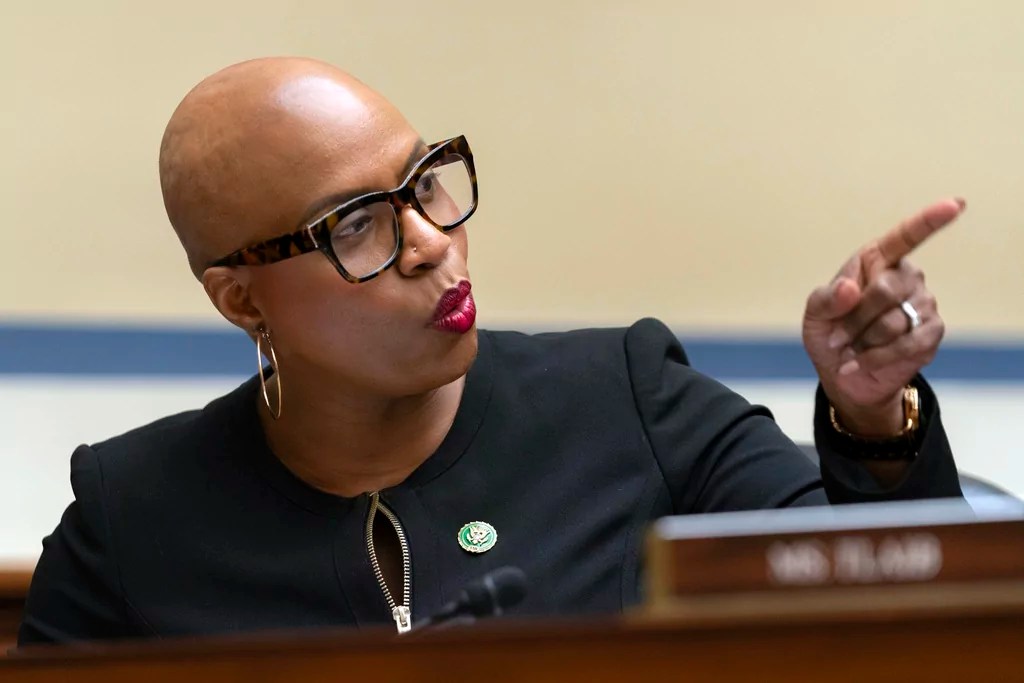 Ayanna Pressley condemns ‘dark money’ in politics after Bowman primary defeat