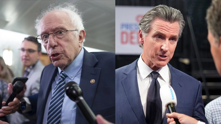 Bernie Sanders Gavin Newsom