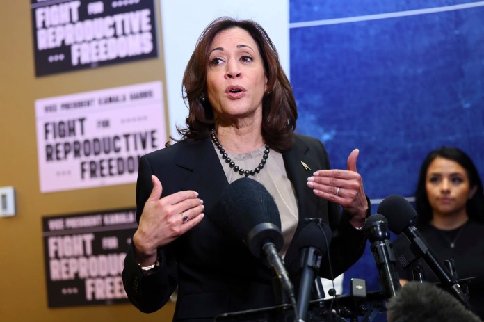 Kamala Harris predicts Trump will select a ‘rubber stamp’ as running mate