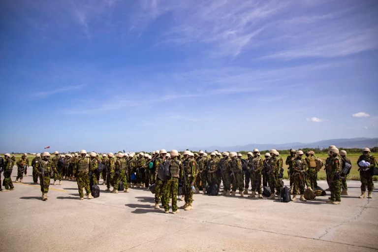 First UN-approved foreign troops arrive in Haiti to fight gangs in last-ditch attempt to prevent collapse