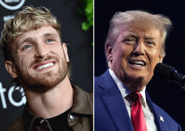 Social media influencer Logan Paul interviews former President Donald Trump