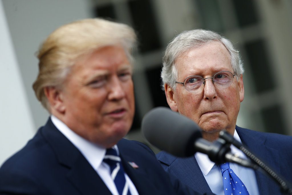 McConnell privately mends fences with Trump as other GOP senators seek spotlight