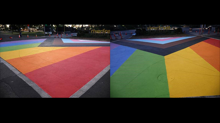 Don’t tread on my pride crosswalk, Spokane says