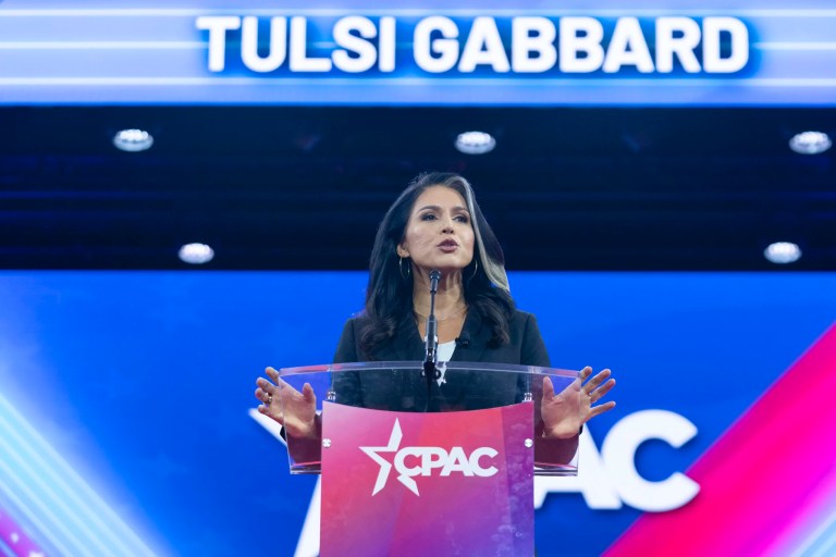 Tulsi Gabbard warns voters Kamala Harris will endanger peace as president