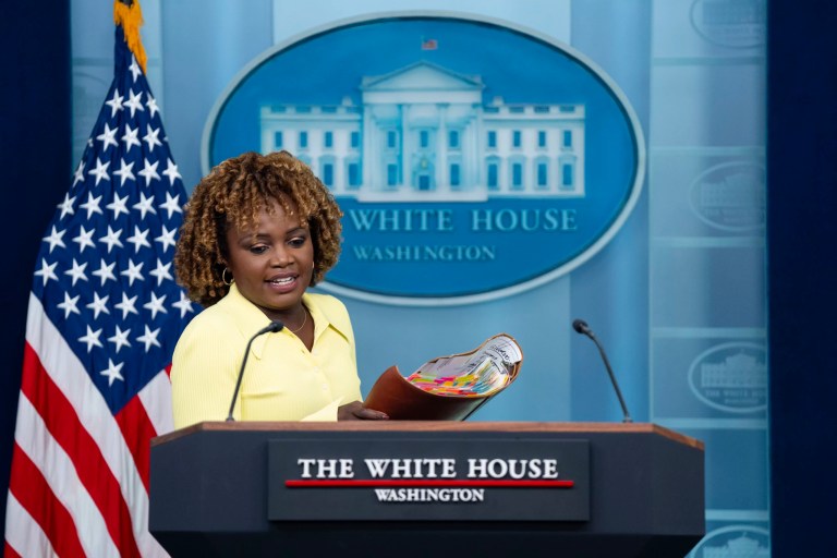 Karine Jean-Pierre knocks Vance’s ‘ridiculous’ suggestion for Biden to resign