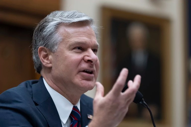 FBI Director Christopher Wray testifies before a House committee about the July 13 shooting at a campaign rally in Butler, Pennsylvania, Wednesday, July 24, 2024, on Capitol Hill. Wray said that the FBI will 