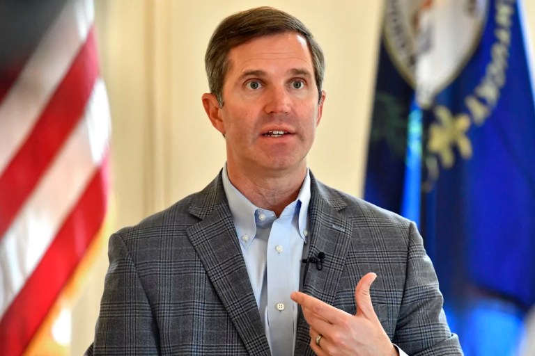 Andy Beshear rips JD Vance as having ‘no conviction’ while Trump ‘has 34’