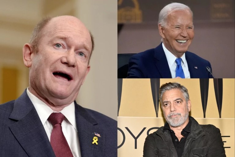Chris Coons jokes he’s ‘more of a Matt Damon guy’ in support for Biden against George Clooney