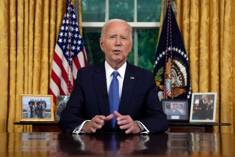 Biden backs Harris in first televised address since dropping reelection