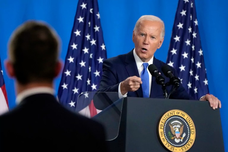 Biden survives ‘big boy’ press conference but ends high-stakes day bruised