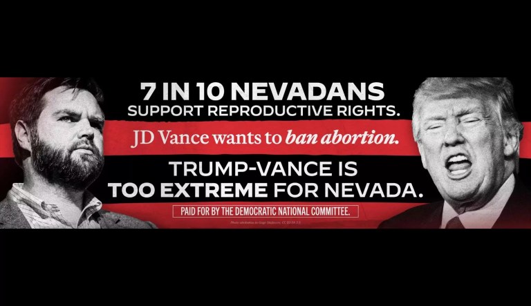 DNC targets JD Vance’s Nevada visit with abortion-focused billboards