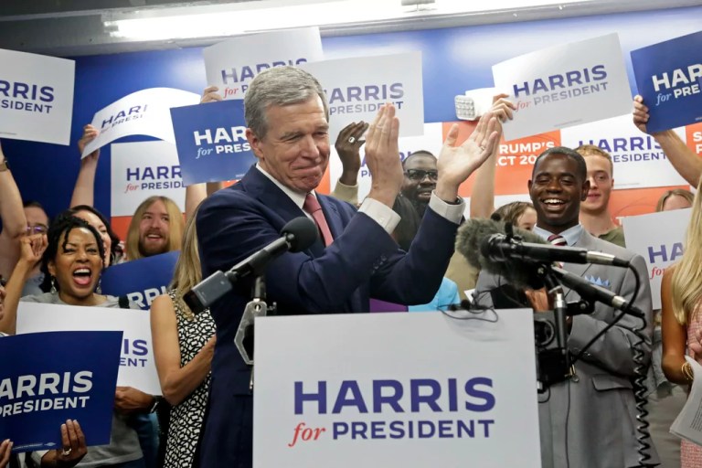 Roy Cooper says Harris will be president if she wins North Carolina