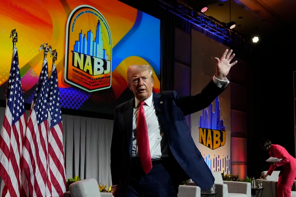 Trump attack on Harris’s race frustrates and panics Republicans