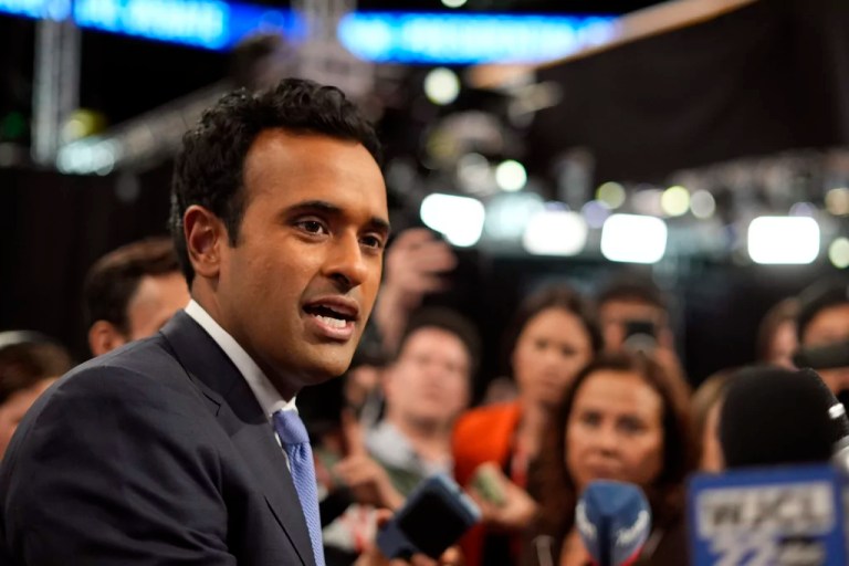 Ramaswamy and Jones clash at DNC over ‘demagogue’ remark