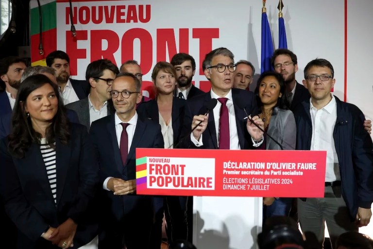 French election result: Left-wing coalition wins most seats in upset