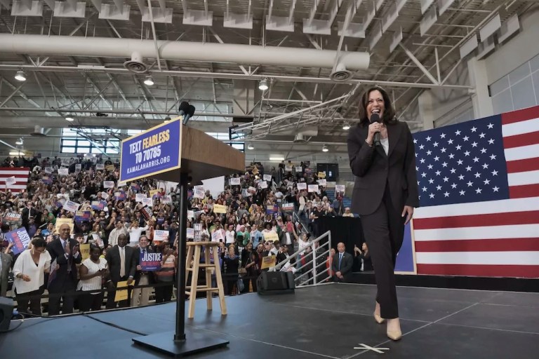 How Harris’s first presidential run flamed out