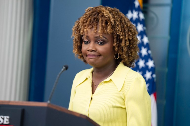 WATCH LIVE: Karine Jean-Pierre holds first press briefing since Biden dropped out, endorsed Harris