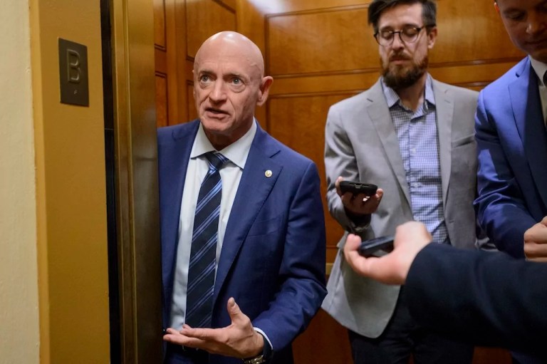 Mark Kelly dodges VP questions but pumps up Kamala Harris credentials as a ‘cop’