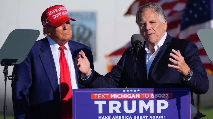 Trump piles onto GOP’s China attacks in Michigan Senate race