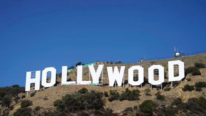 The Hollywood sign is pictured, Sept. 29, 2022, in Los Angeles.