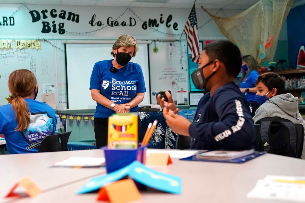 Top teachers union warns educators about Republicans’ ‘arsenal of racist dog whistles’ and ‘transphobic tropes’