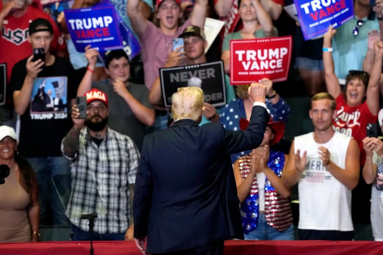 Trump supporters project confidence despite Harris promotion