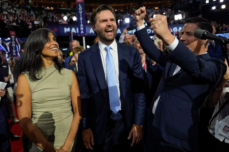 ‘I’m tired of the neocons’: Republicans embrace Trump-Vance turn on foreign policy