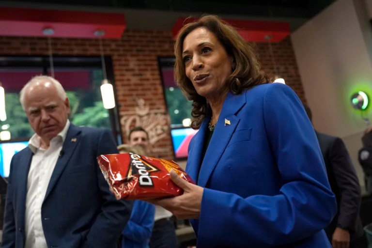 Harris’s love of Doritos at orchestrated Sheetz stop draws skepticism