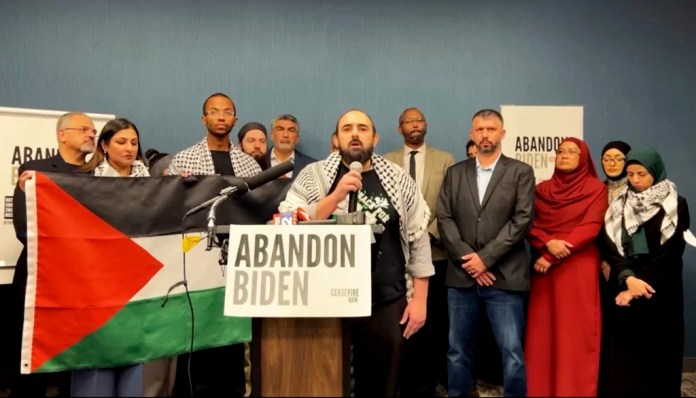 Abandon Biden rebrands into Abandon Harris during DNC: ‘Reminiscent of 1968’