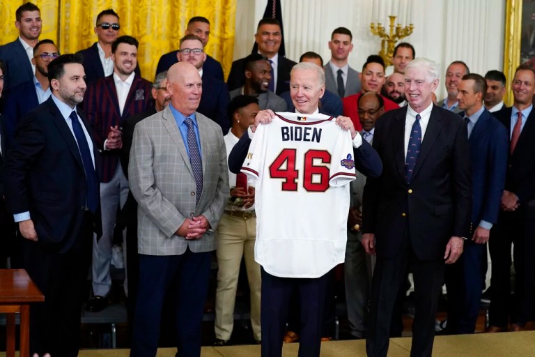 WATCH LIVE: Biden welcomes World Series champion Texas Rangers to White House
