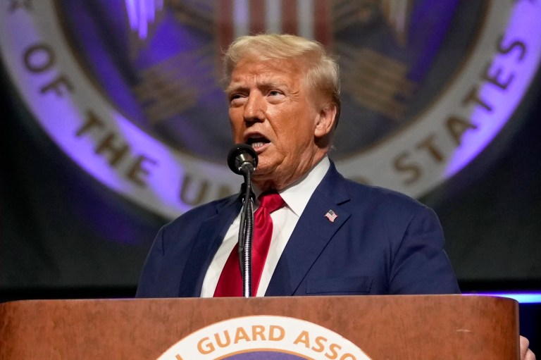 Trump gives mixed messages on polling in race against Harris