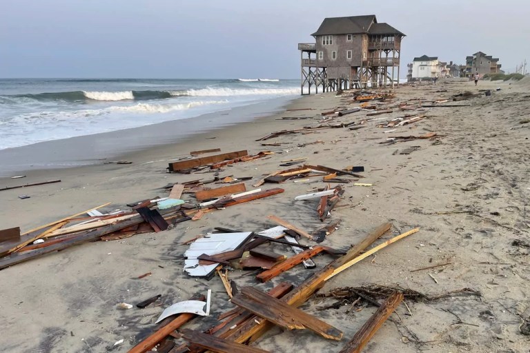 Hundreds of miles away, Hurricane Ernesto still affects US beaches with rip currents, house collapse