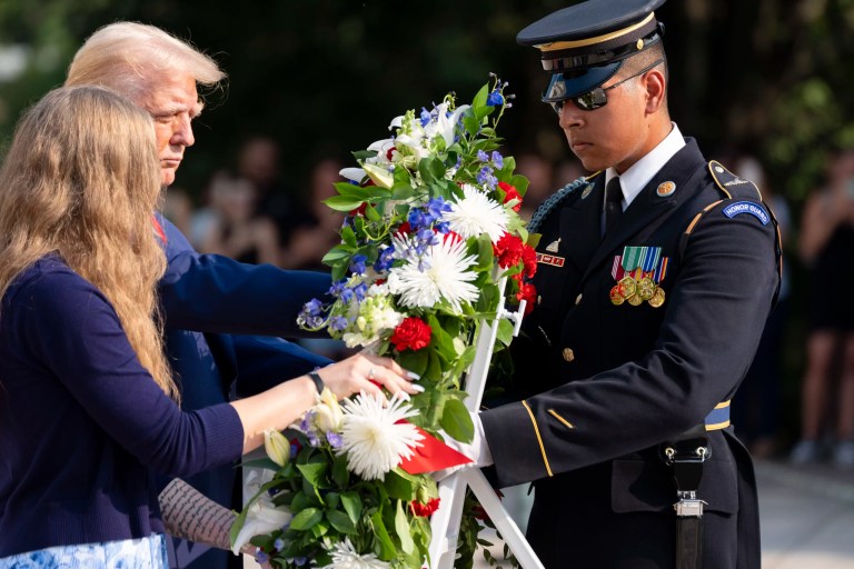 Army backs up Arlington cemetery employee involved in Trump visit