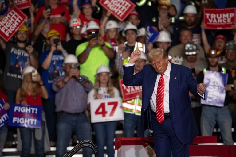 Trump drifts further from GOP orthodoxy in bid to beat Harris