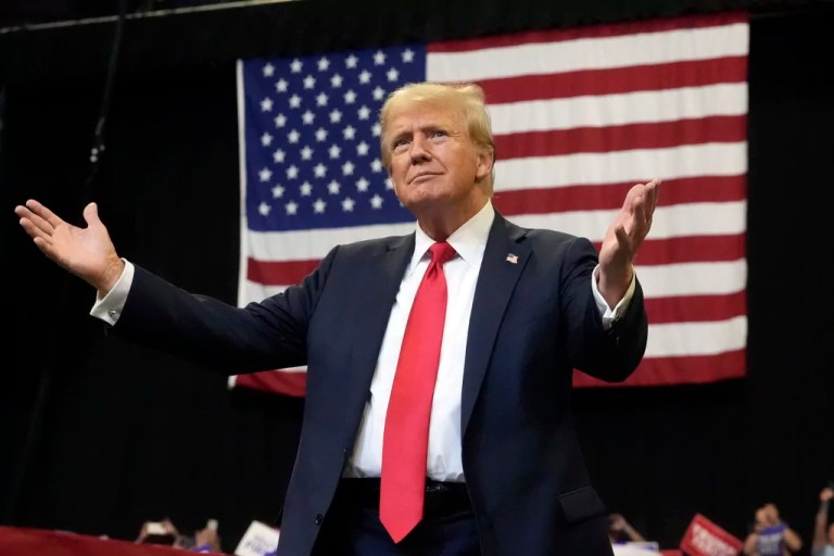 Trump struggles to recalibrate his strategy now that he’s campaigning against Harris