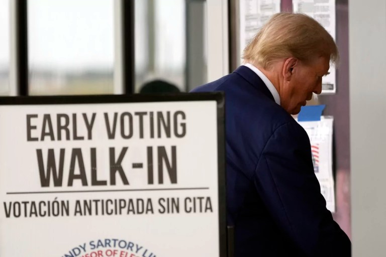 Trump changes tune on early voting, commits to vote ahead of Election Day