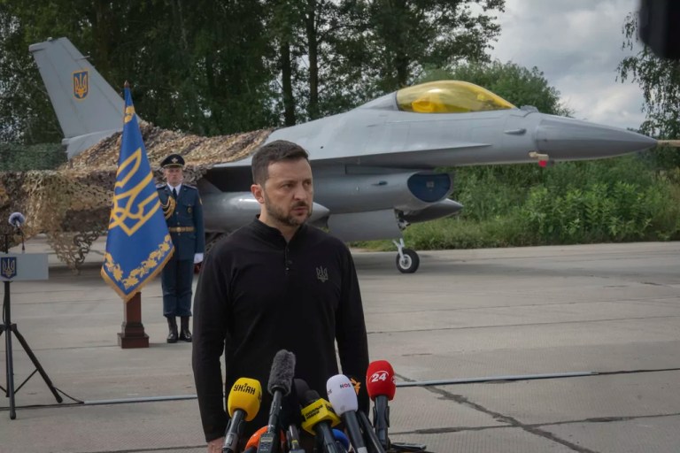 Ukrainian president fires air force commander after fatal F-16 crash
