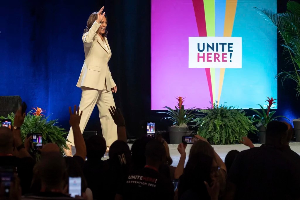 Major hospitality union gives Trump tax-free tip pledge cold shoulder, vows vast voter outreach for Harris