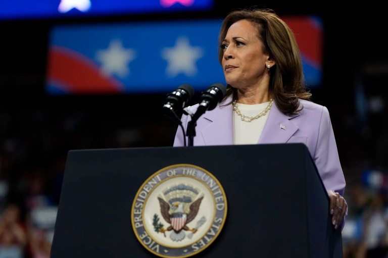 Harris contends with Biden’s record — and her own