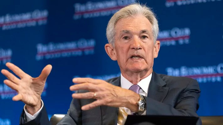 Federal Reserve Chair Jerome Powell participates in a conversation with Economic Club of Washington, DC, July 15, 2024, in Washington.