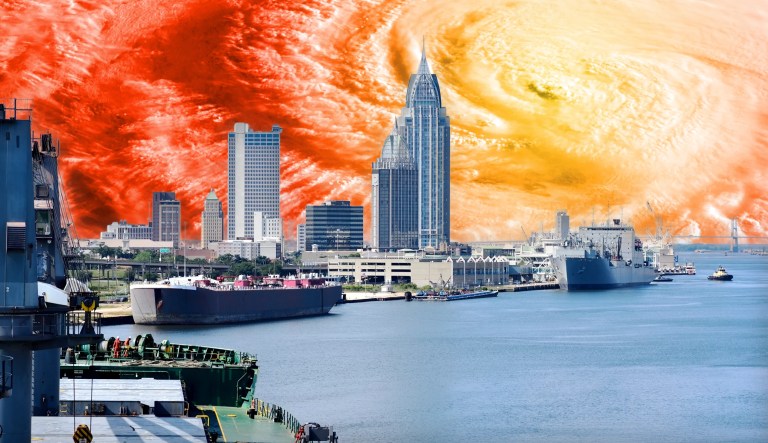 Hurricane horrors, hovering here