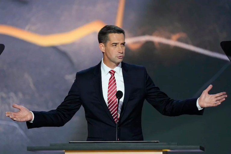 Cotton calls out media for lack of scrutiny of Harris since becoming nominee