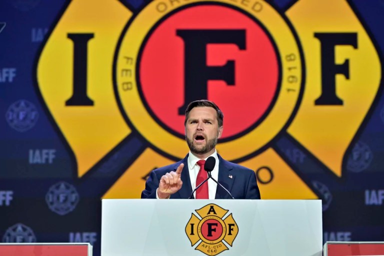 Vance tries to woo Trump skeptics at Boston union event