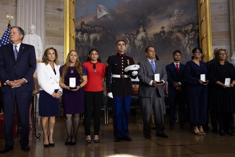 WATCH LIVE: Congressional Gold Medal ceremony for troops killed in US Afghanistan withdrawal