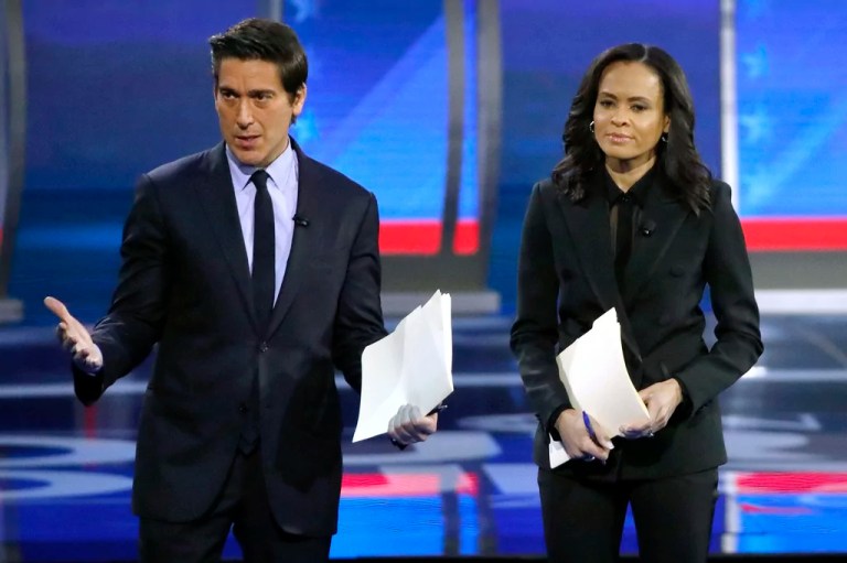 ABC News’s David Muir and Linsey Davis blasted as ‘bad comedy’ debate moderators